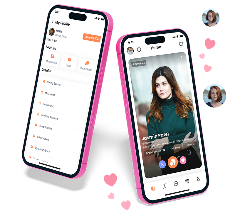 Mobile app interface